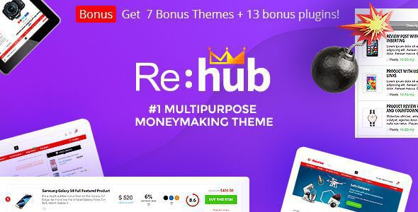 REHub - Price Comparison, Multi Vendor Marketplace Wordpress Theme